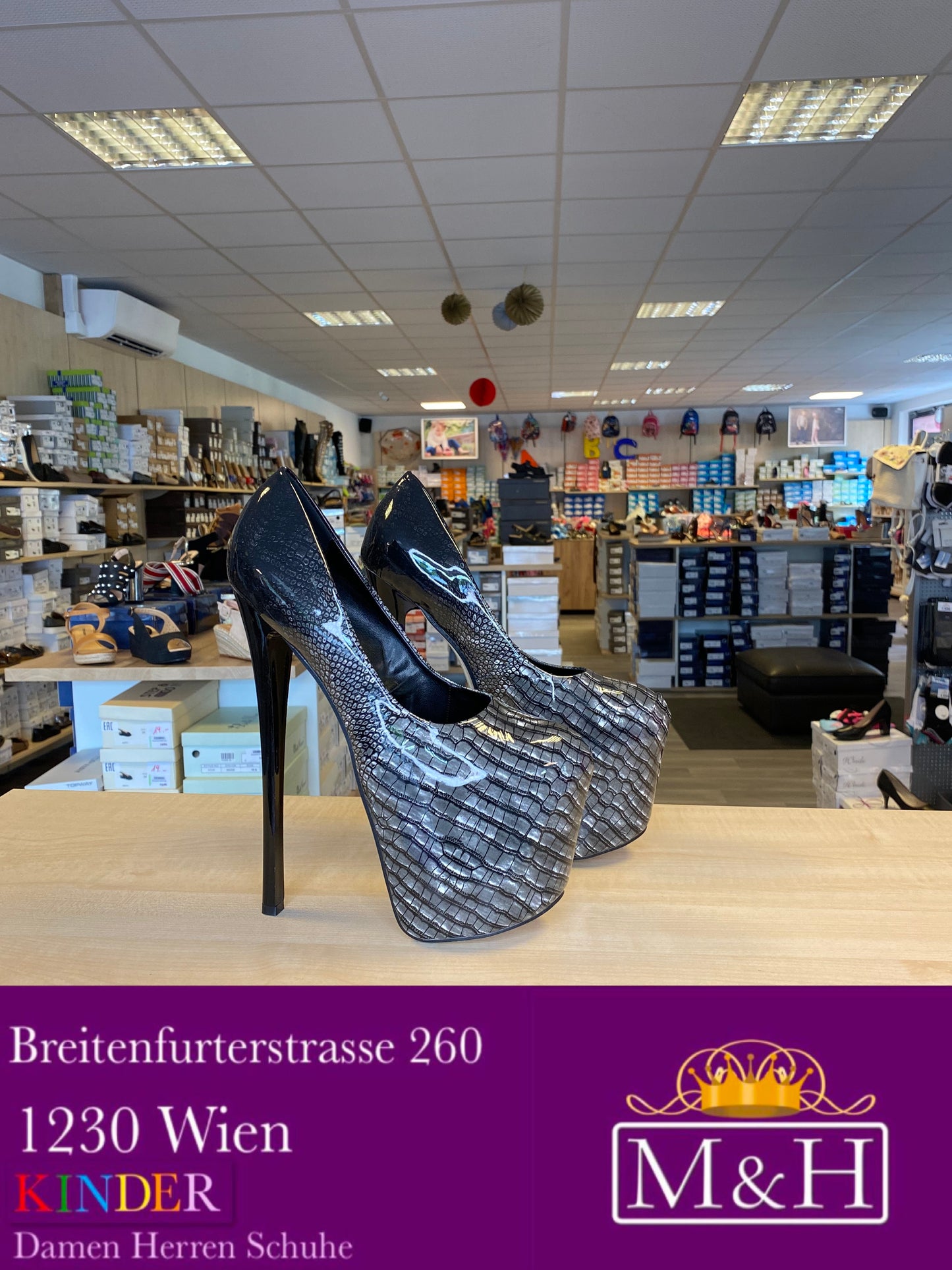 High Heels schwarz, Grösse 47, 6799-01